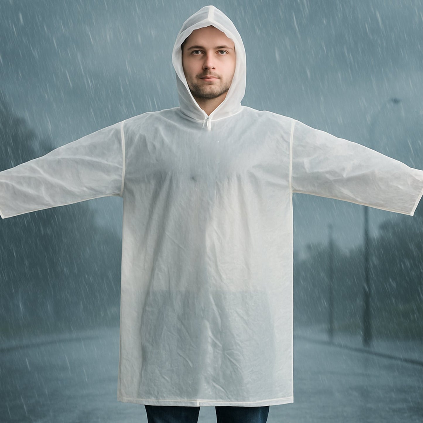 Raincoat Protect Body Arms Legs, Waterproof Rain Suit Outdoor Accessory (1pc)