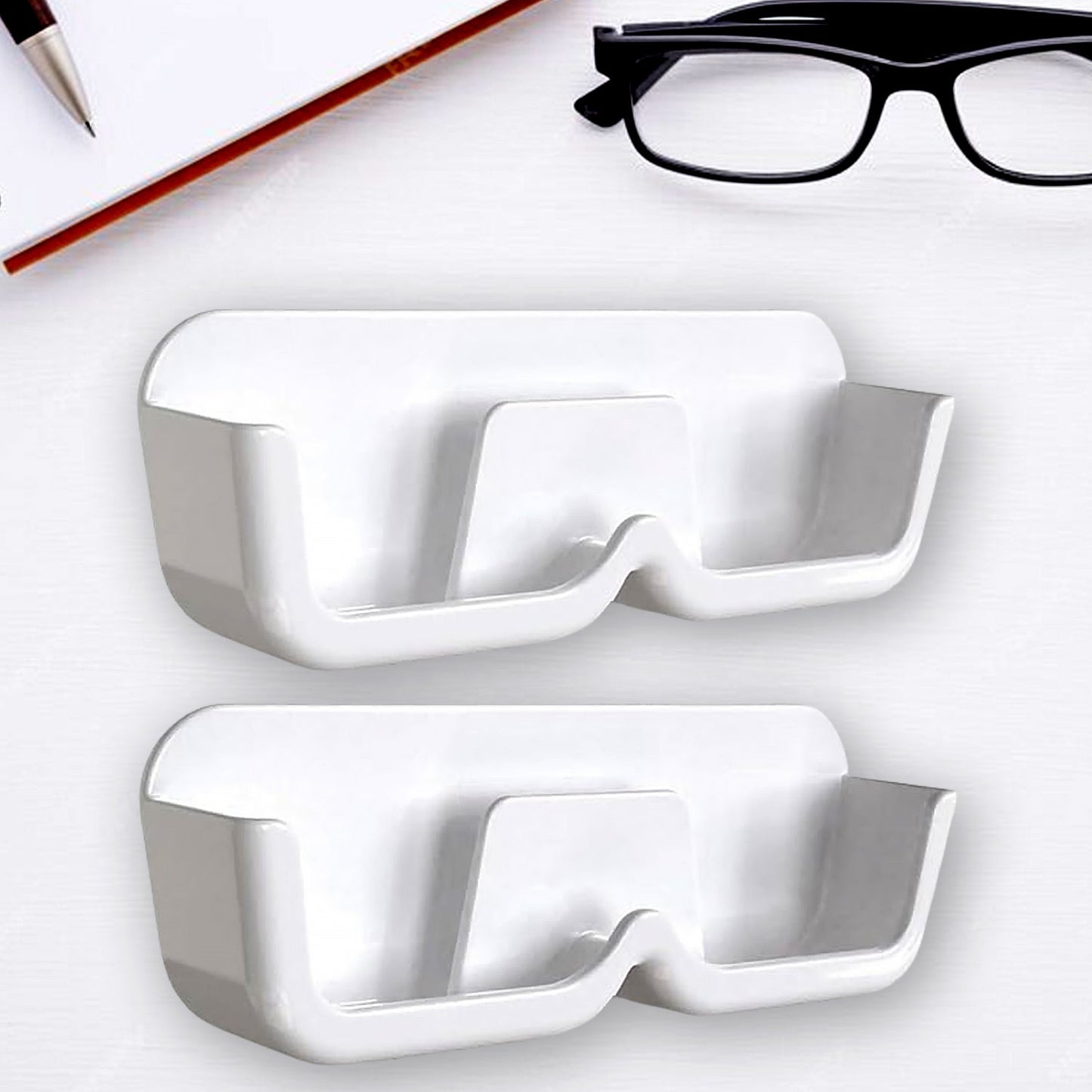 Sunglass Wall Organizer with Adhesive Stickers (2 Pc Set)