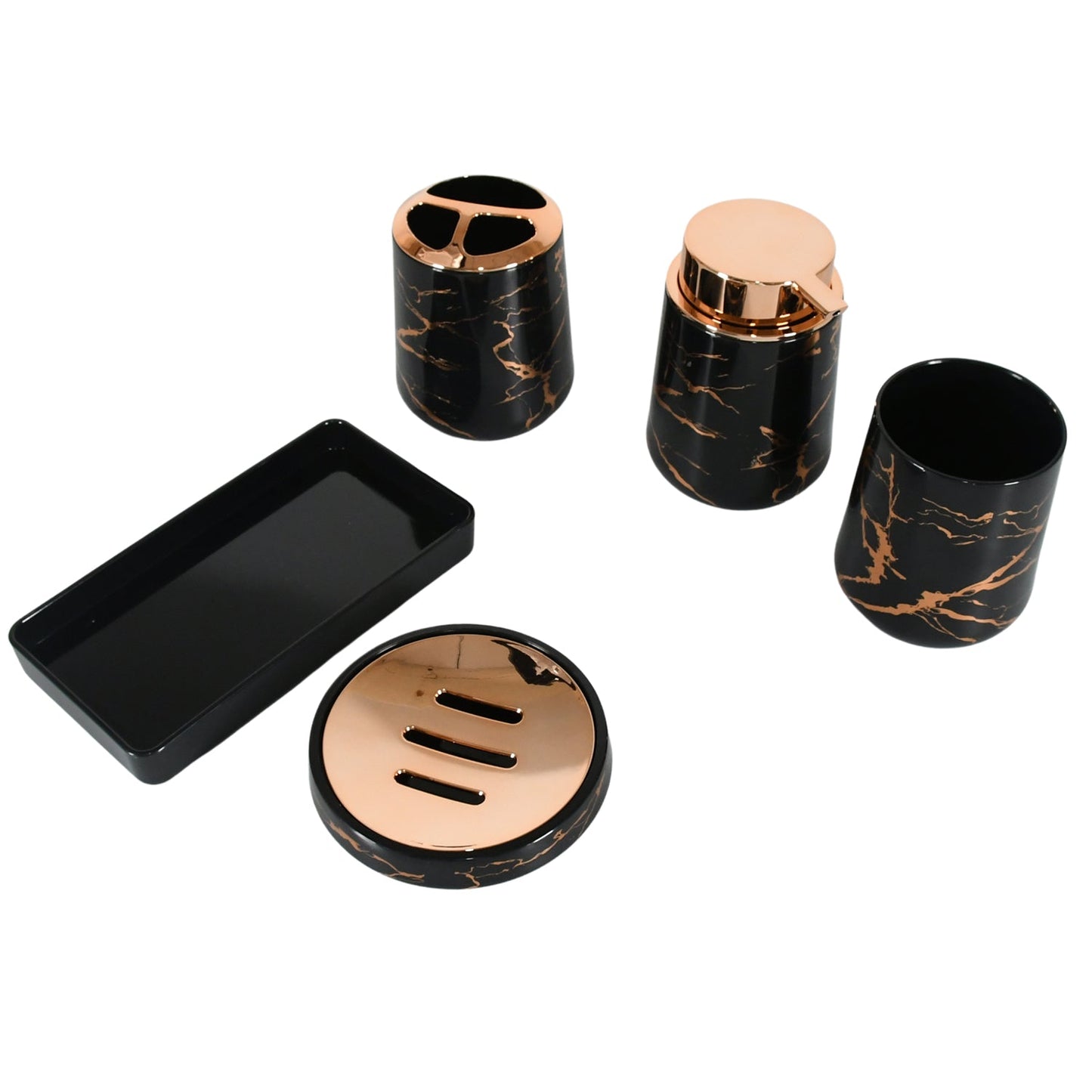Bathroom Accessory Set Bathroom Decor Premium Quality (5 PCS)