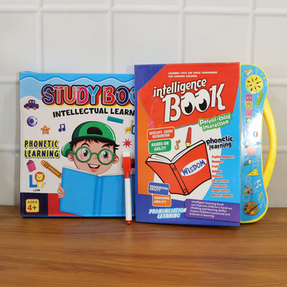 Musical Learning Study Book with Numbers, Letters