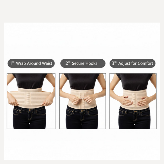 2 Hooks Waist Trimmer Belt Shaper Cincher Trimmer Body shape - (L)