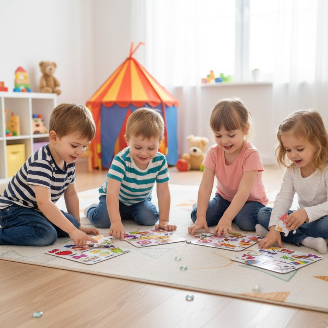 The House Kart Jigsaw Puzzle Toy for Children (4-Pcs Pack)