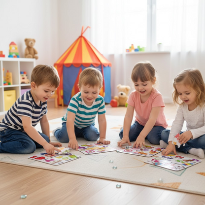 The House Kart Jigsaw Puzzle Toy for Children (4-Pcs Pack)