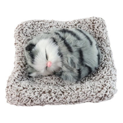 Small car plush cat        
