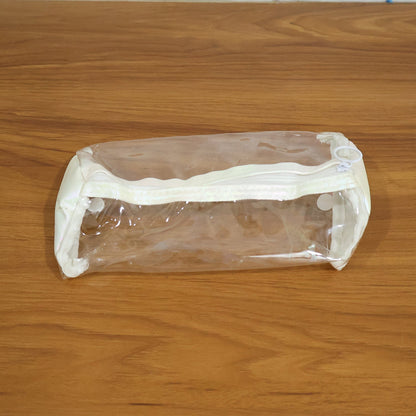Transparent PVC Pencil Case with Zipper Closure (1 Pc)